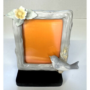 VTG Porcelain Frame Small Wonders Jamestown Collection Fine China Bird Flower